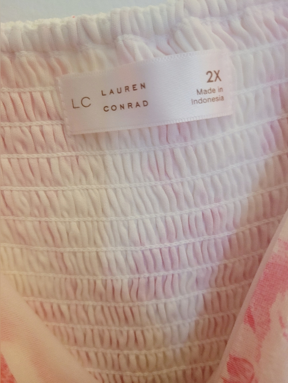 LC Lauren Conrad Pink Toile Square-Neck Midi Dress - Picture 6 of 9